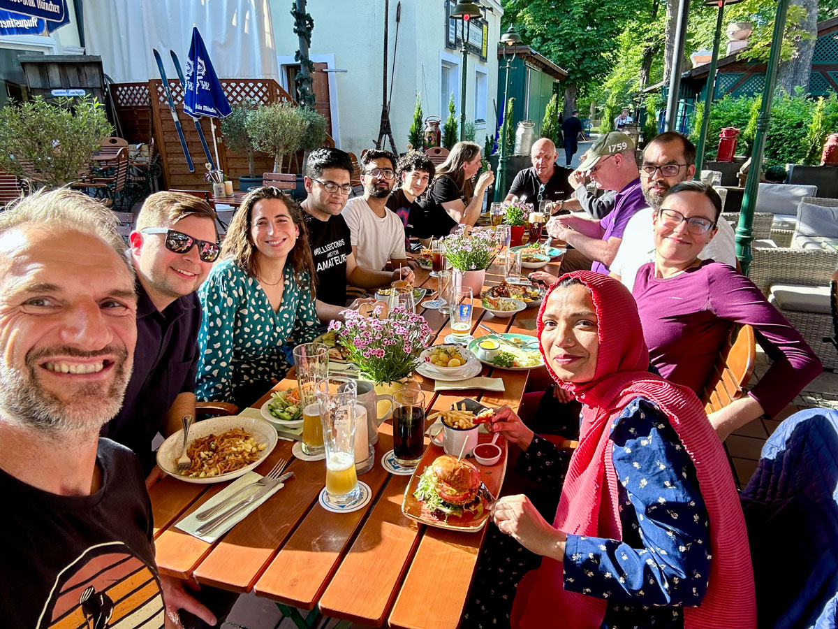 Team offsite at Beer Garden